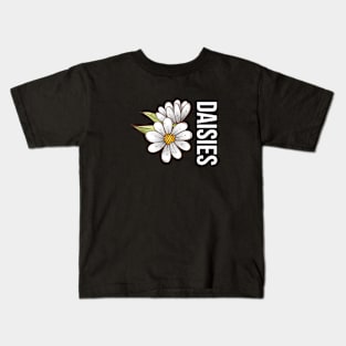 Daisies Minimalist Flora Positive Vintage Retro Kids T-Shirt